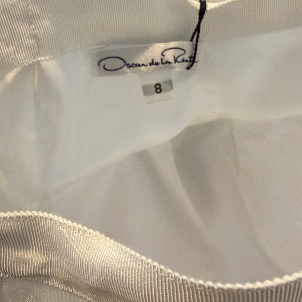 Oscar de la Renta White A-Line Crinoline Petticoat sz 8 runs small - Picture 6 of 7